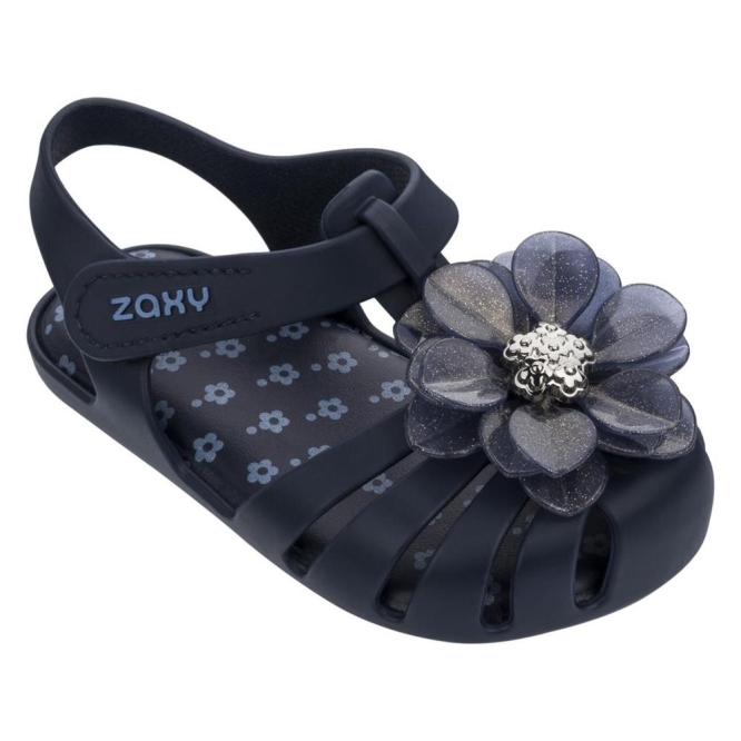 Navy Ipanema Zaxy Flower II Kids\' Sandals | CA-172308S