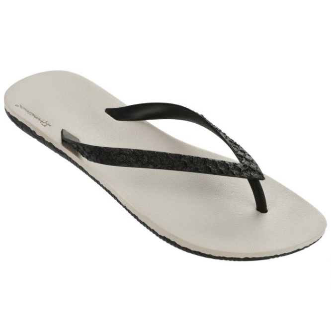 White Black Ipanema RJ Stone Women\'s Flip Flops | CA-147806I