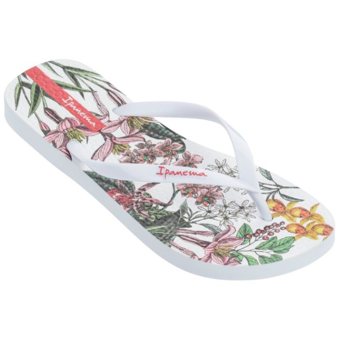 White Ipanema Botanicals Scent Women\'s Flip Flops | CA-512790D