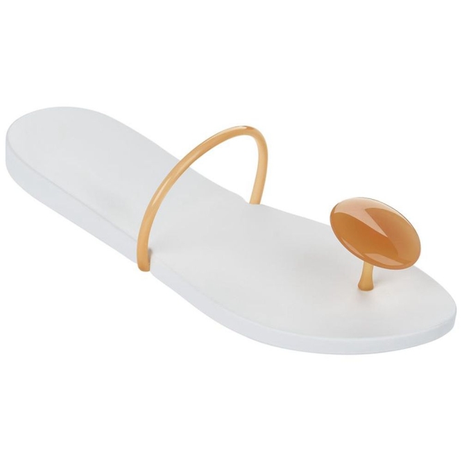 White Orange Ipanema Philippe Starck Thing U Women\'s Flip Flops | CA-715498Q